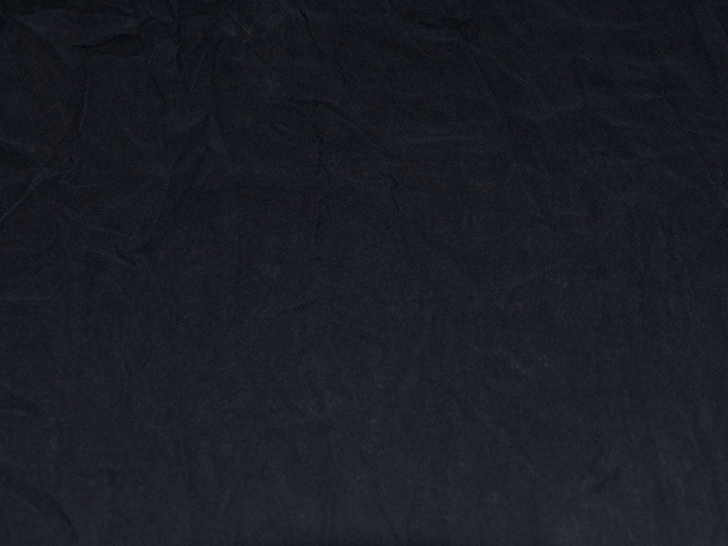 Cobalt Blue Plain Coarse Plain Georgette Fabric (Wholesale)