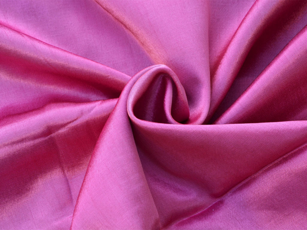 Lilac Plain Pure Viscose Gaji Silk Fabric (Wholesale)