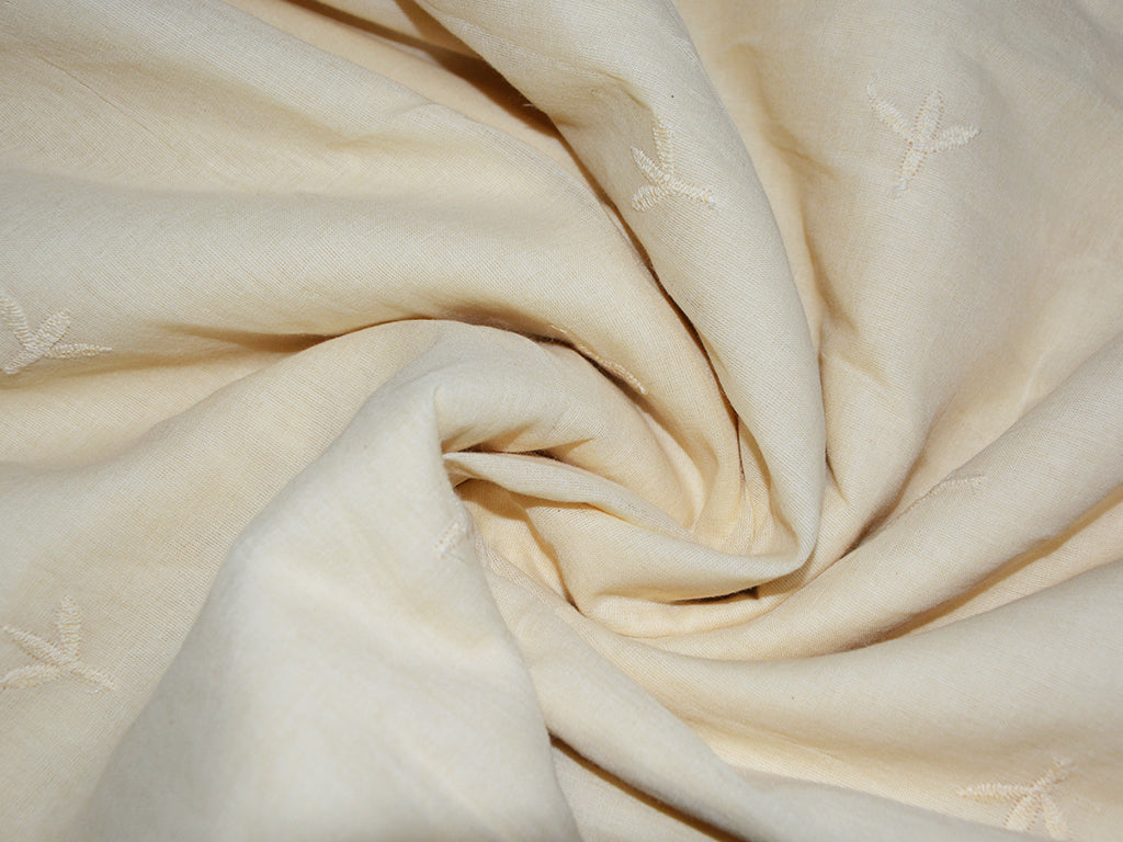 precut-of-2-meter-cream-plain-cotton-embroidered-fabric