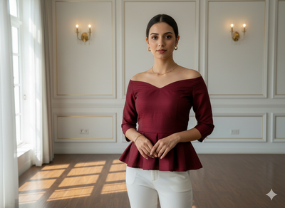 गहरे भूरे रंग का सादा शुद्ध विस्कोस गाजी सिल्क कपड़ा