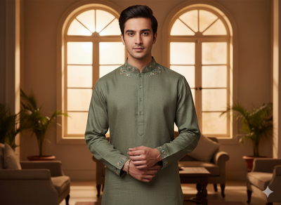 एक्रू प्लेन शुद्ध लिनन 60 ली फ़ैब्रिक