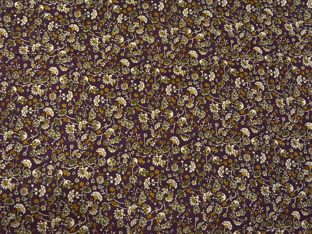 Maroon Floral Digitally Printed Butter Crepe Fabric
