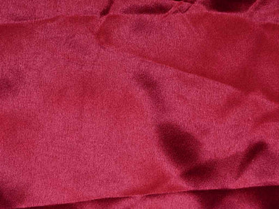 Crimson Red Plain Moss Satin Fabric