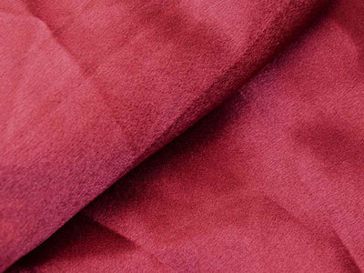 Crimson Red Plain Moss Satin Fabric