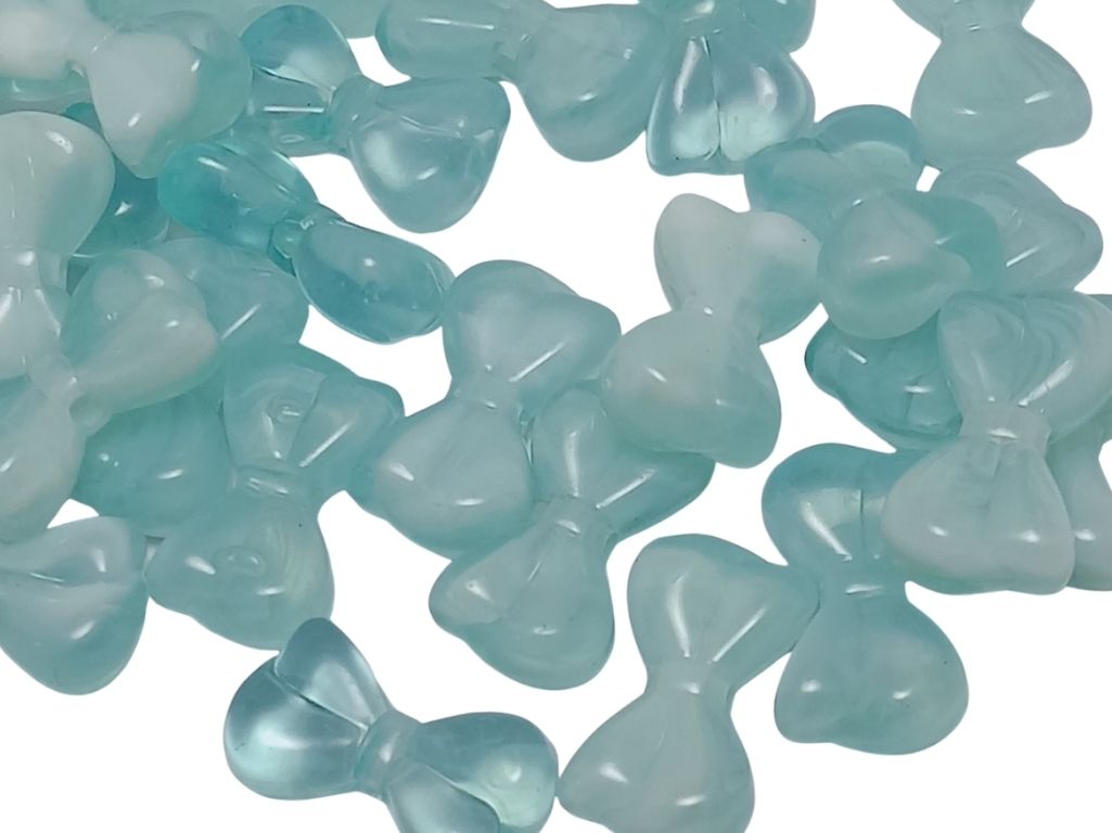 Baby Blue Bow Shaped Resin Beads