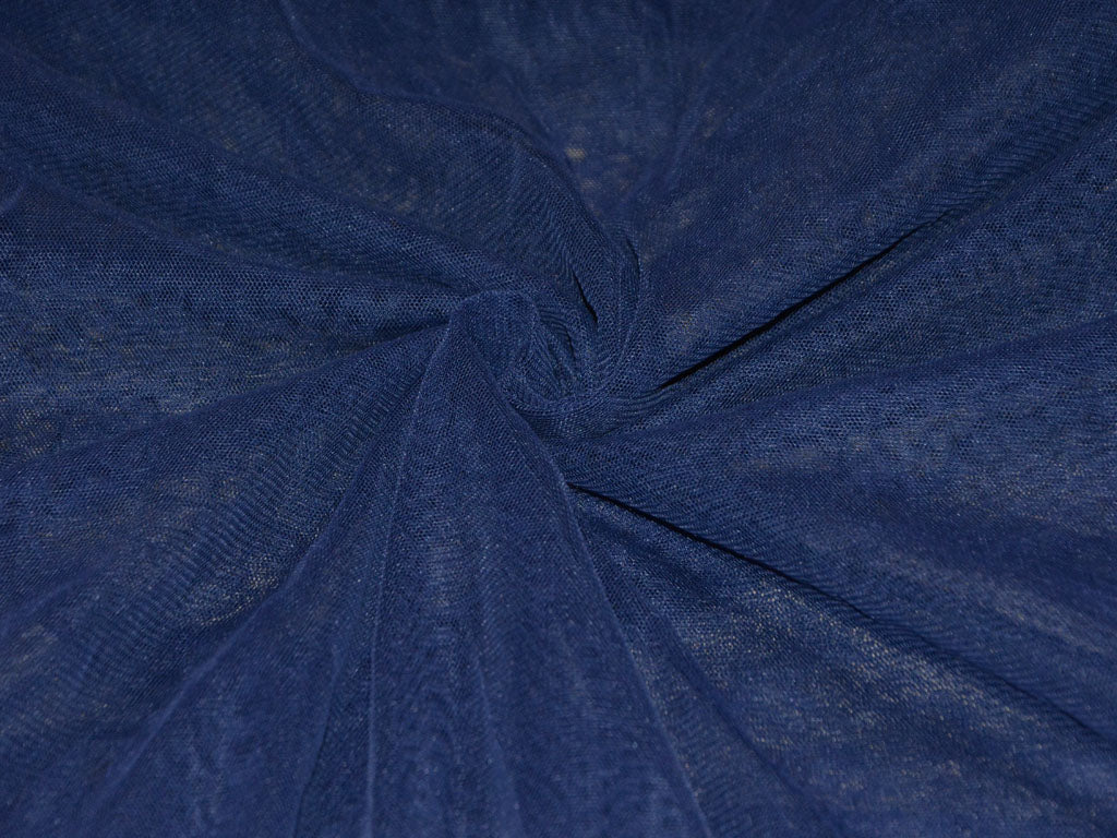 Prussian Blue Plain Net Fabric (Wholesale)