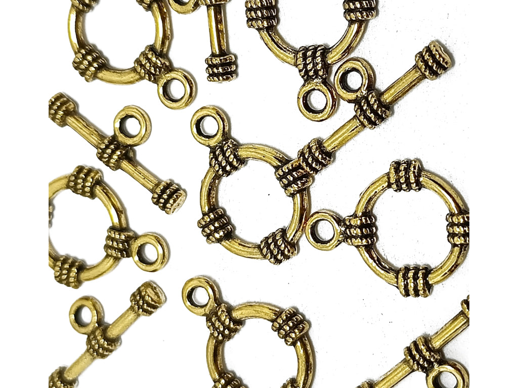 Golden Zinc Lock Clasps