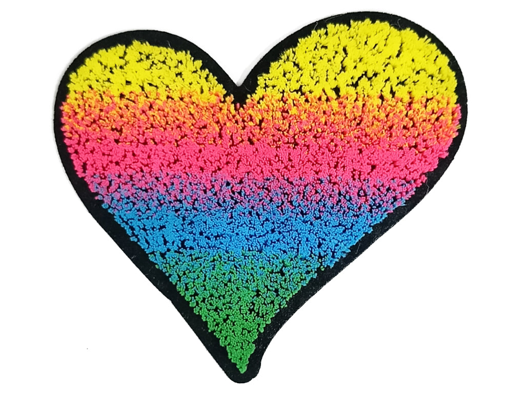 Multicolor Heart Threaded Designer Motifs