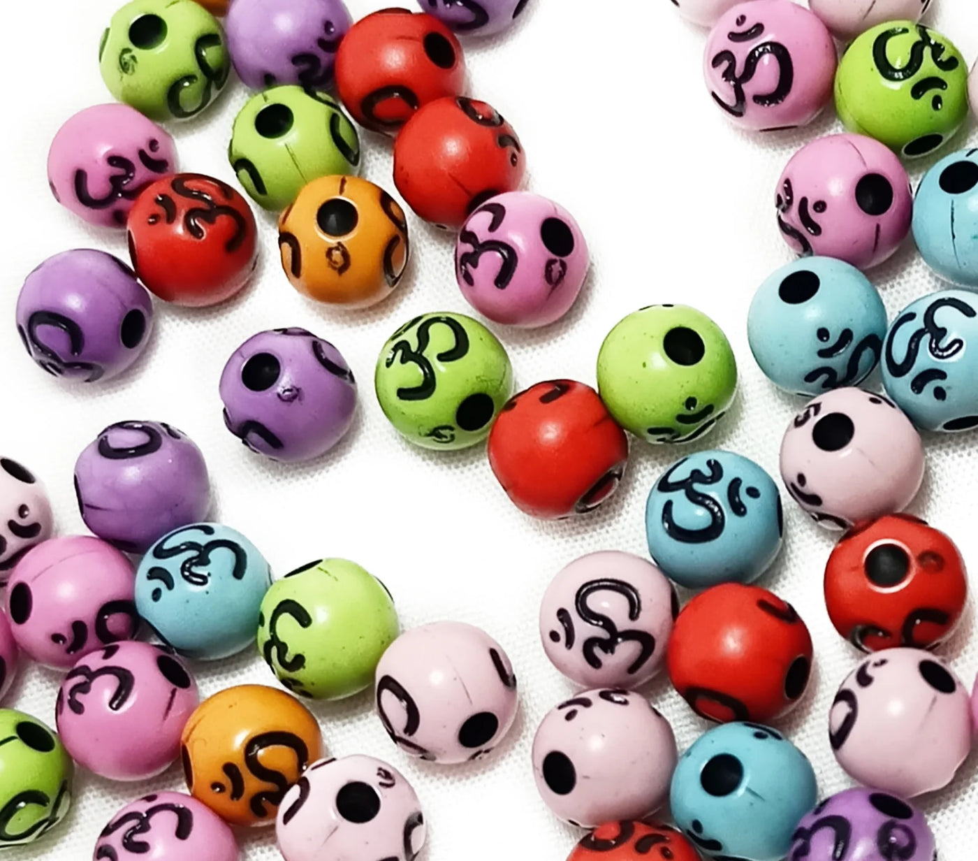 Multicolor Designer Circular Plastic Beads