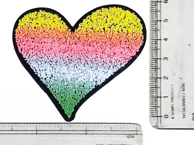 Multicolor Heart Threaded Designer Motifs
