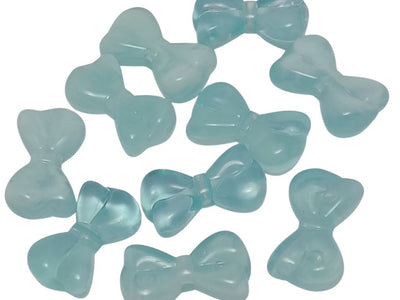 Baby Blue Bow Shaped Resin Beads