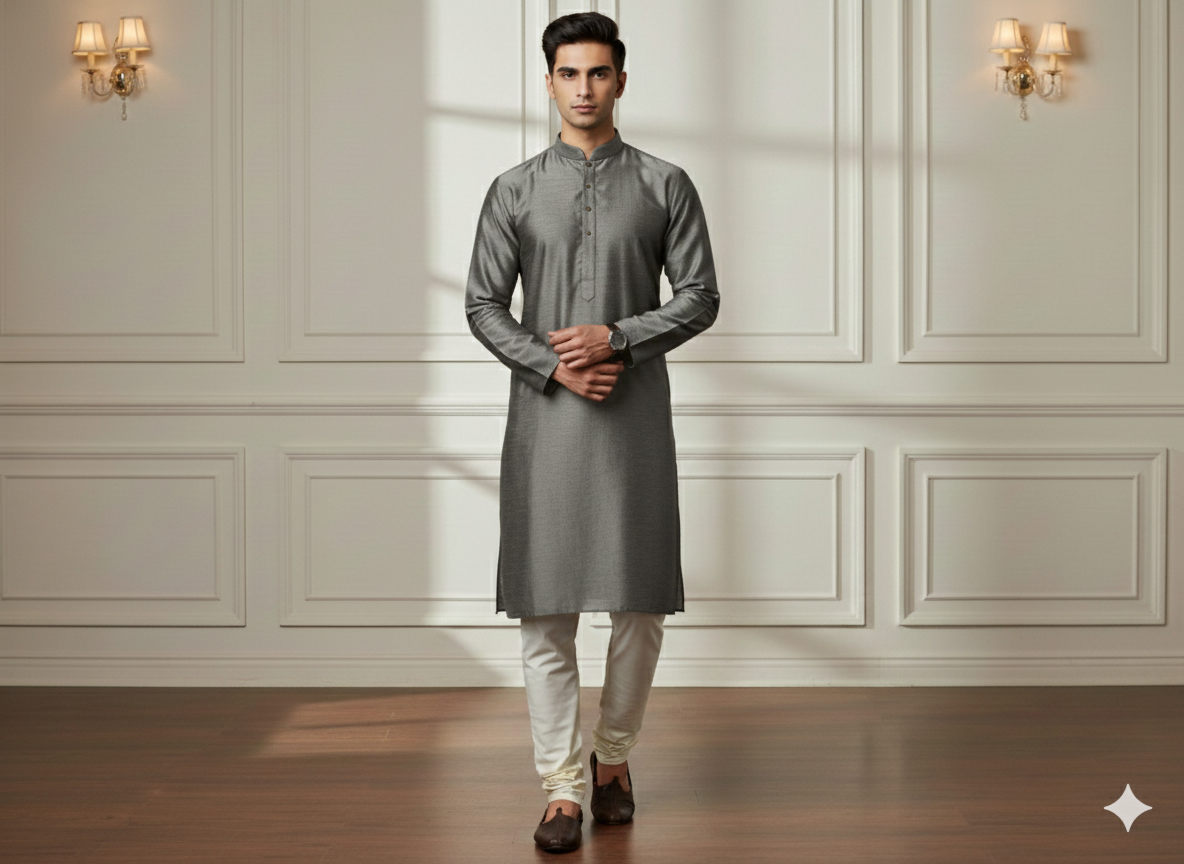 Silver Plain Bangalore Raw Silk Fabric  (Wholesale)