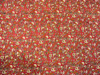 Orange  Floral Digitally Printed Butter Crepe Fabric