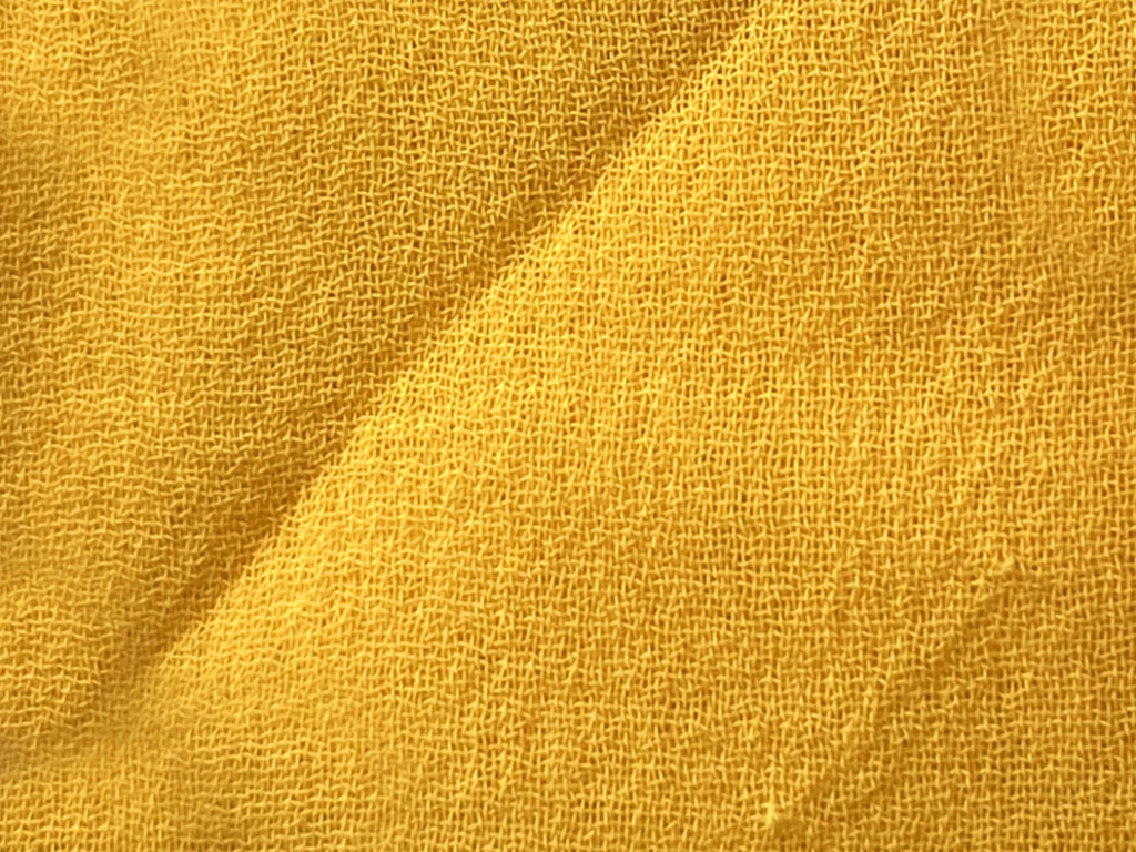 Yellow Plain 60 Grams Georgette Fabric