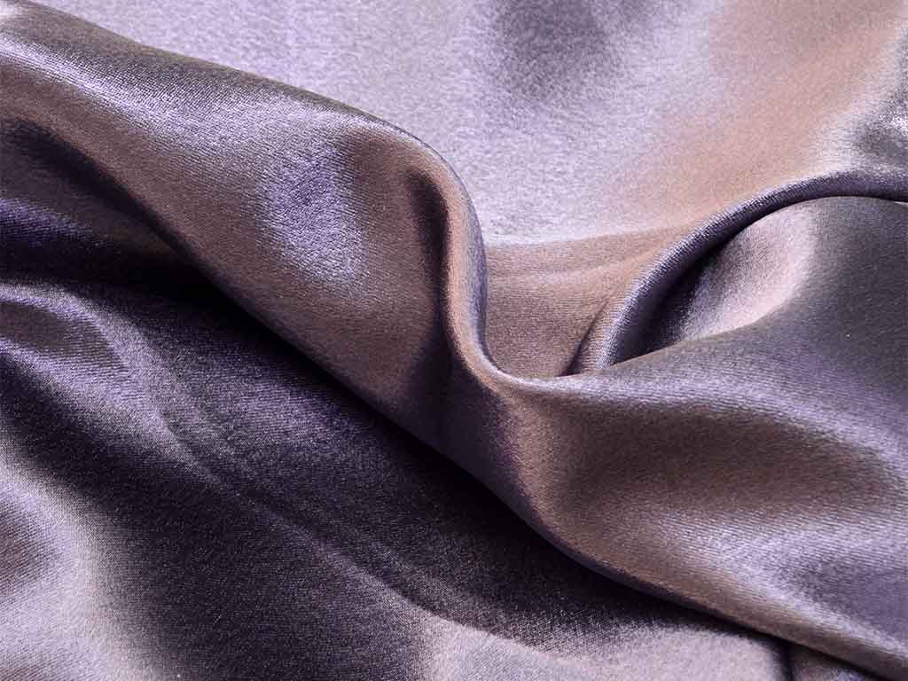 Mauve lilac Plain Moss Satin Fabric