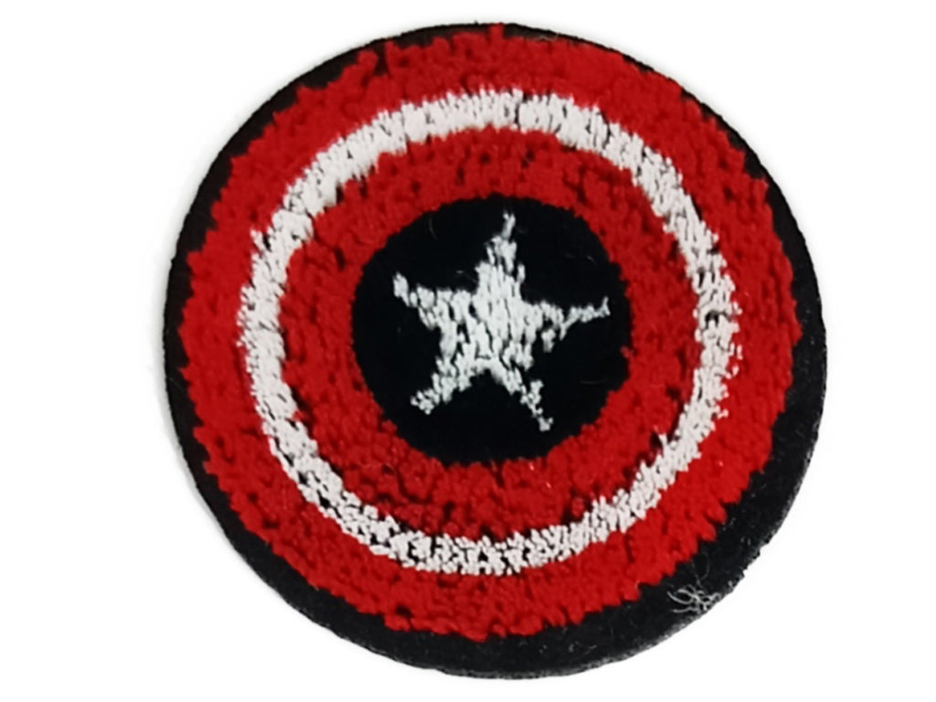 Red Round Threaded Designer Motifs