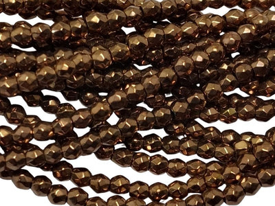 Brown Spherical Haemetite Metal Beads