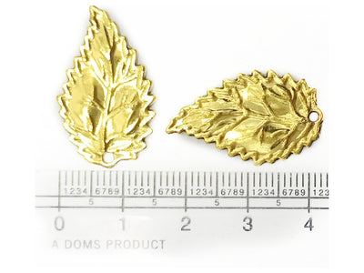 Golden Leafs Zinc Metal Charms