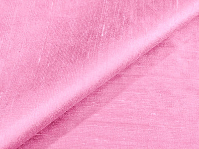 Baby Pink Plain Bangalore Raw Silk Fabric  (Wholesale)