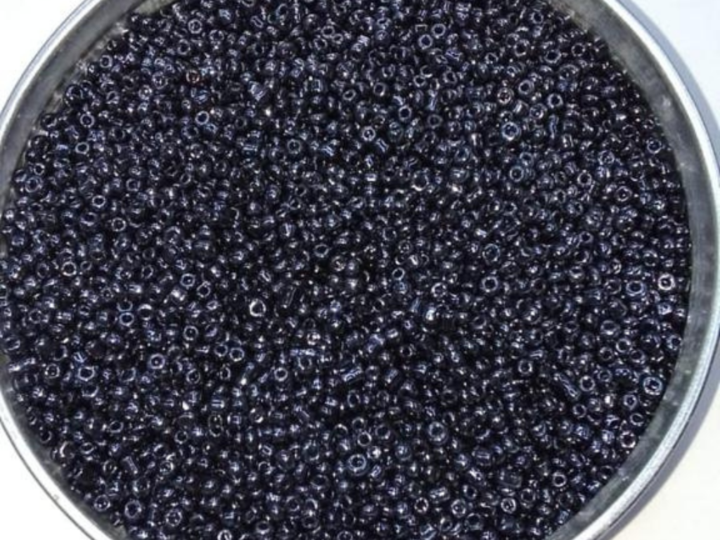 Graphite Grey Round Rocaille Glass Seed Beads- 2 mm (Wholesale)