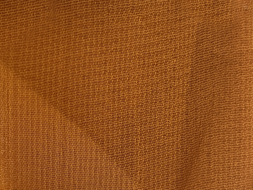 Ochre Yellow Plain 60 Grams Georgette Fabric