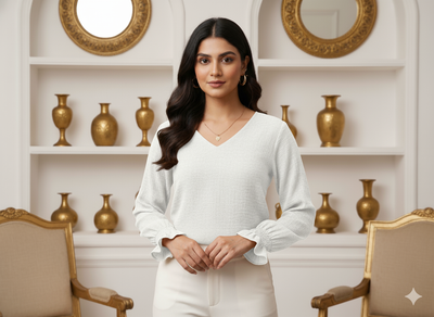 स्नो व्हाइट प्लेन 60 ग्राम जॉर्जेट फ़ैब्रिक