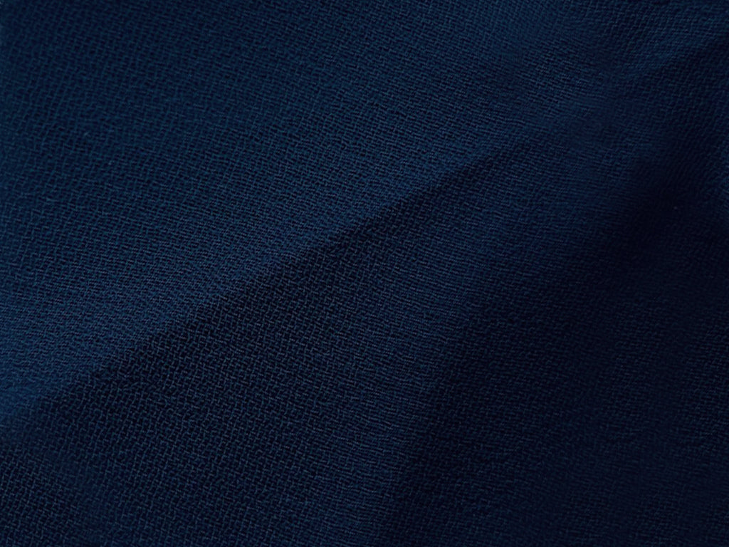 Midnight Blue Plain 60 Grams Georgette Fabric