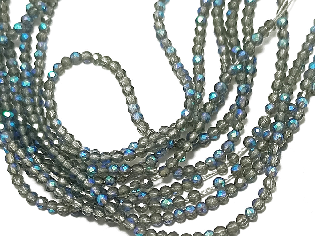 Silver Gray Spherical Cutting Hydro Crystal Beads (Wholesale)