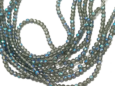 Silver Gray Spherical Cutting Hydro Crystal Beads (Wholesale)