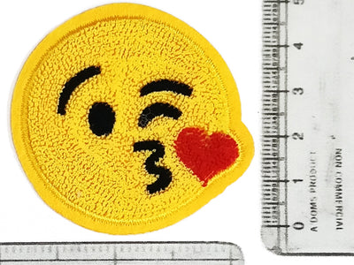 Yellow Smile Face Threaded Designer Motifs