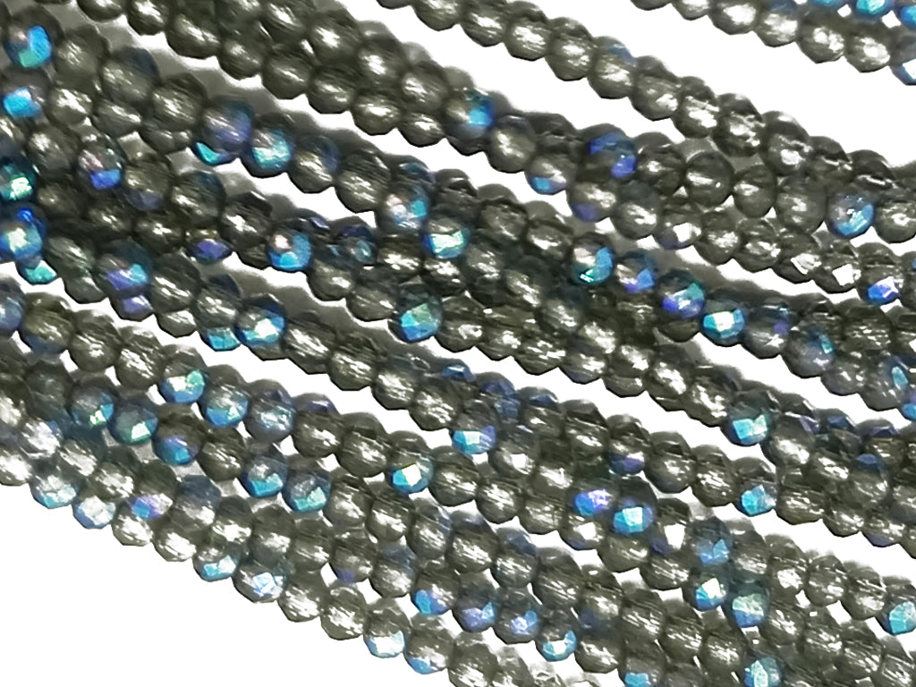 Silver Gray Spherical Cutting Hydro Crystal Beads (Wholesale)