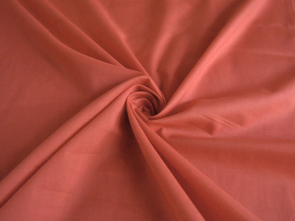 Bright Red Plain 100% Pure Mul Mul Cotton