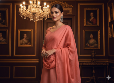 Bright Red Plain 100% Pure Mul Mul Cotton