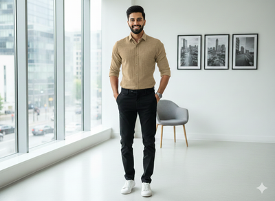 बेज सादा कॉटन लिनन कपड़ा