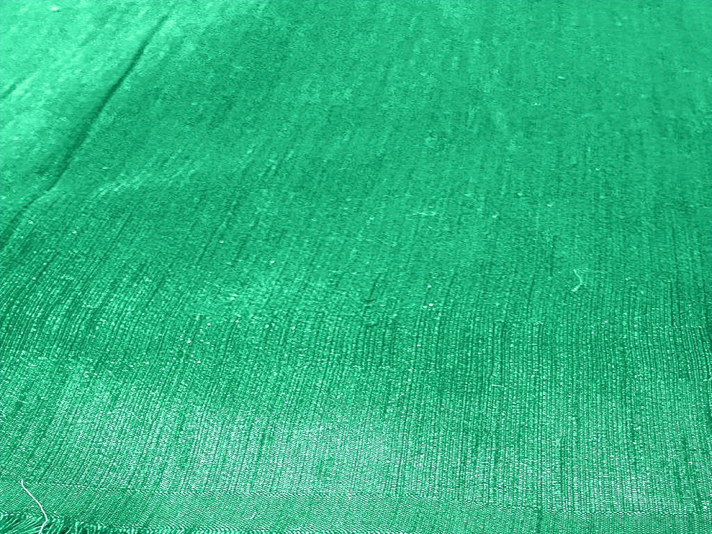 Sea Green Plain Bangalore Raw Silk Fabric  (Wholesale)