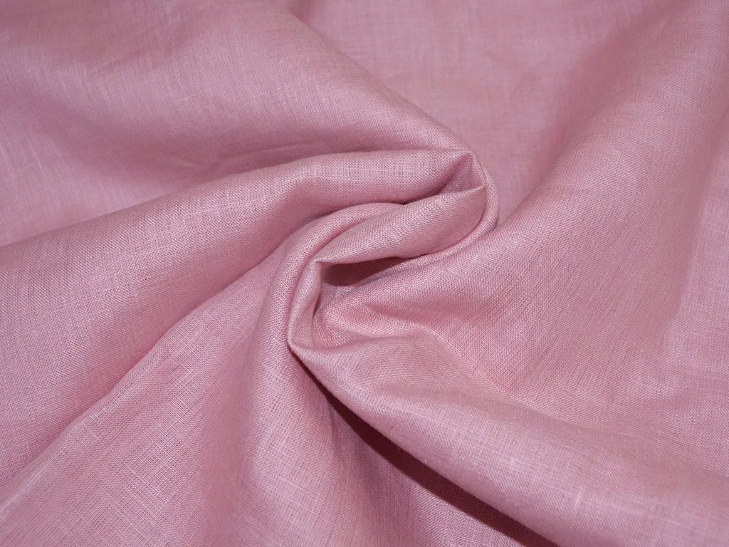 हल्के रोज़वुड शुद्ध लिनन फैब्रिक का प्रीकट - 60 ली