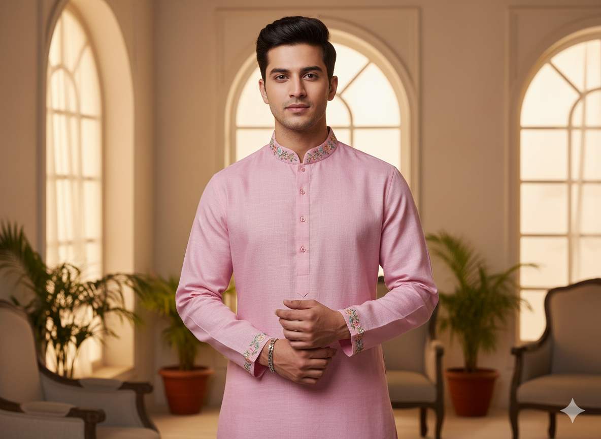 लाइट रोज़वुड शुद्ध लिनन कपड़ा - 60 ली