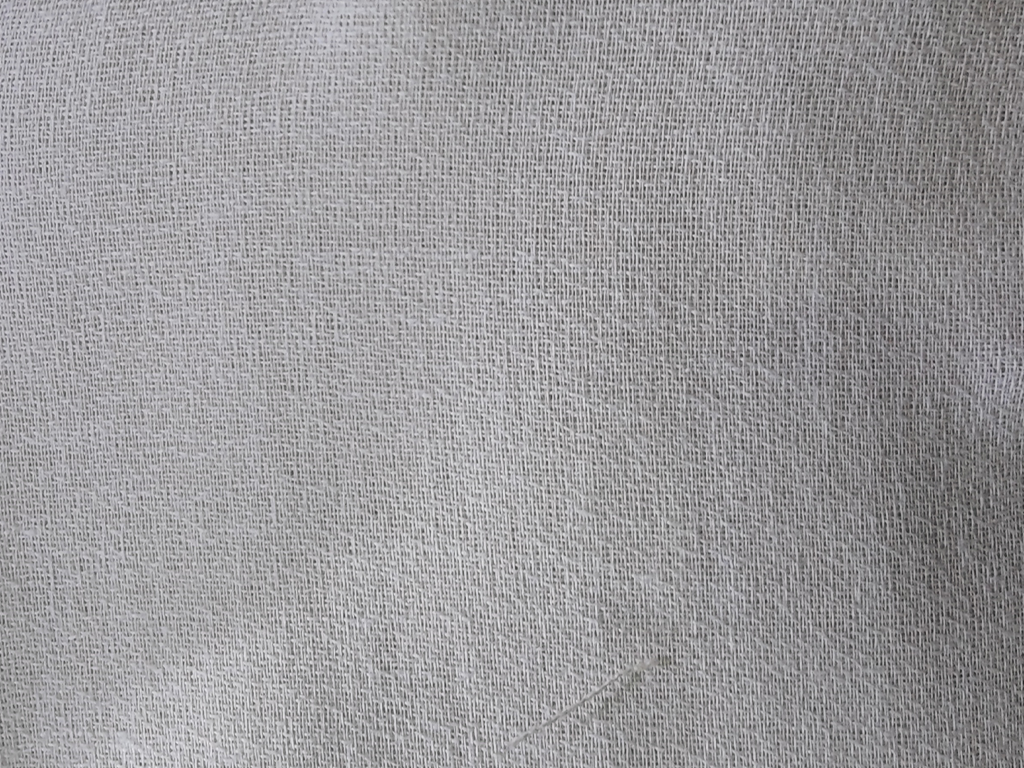 White Plain Dyeable Pure Cotton Moss Fabric