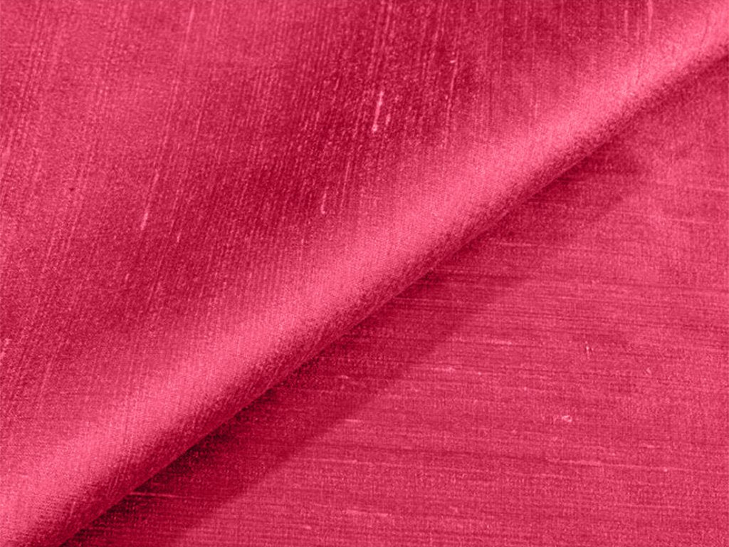 Red Pink Plain Bangalore Raw Silk Fabric  (Wholesale)
