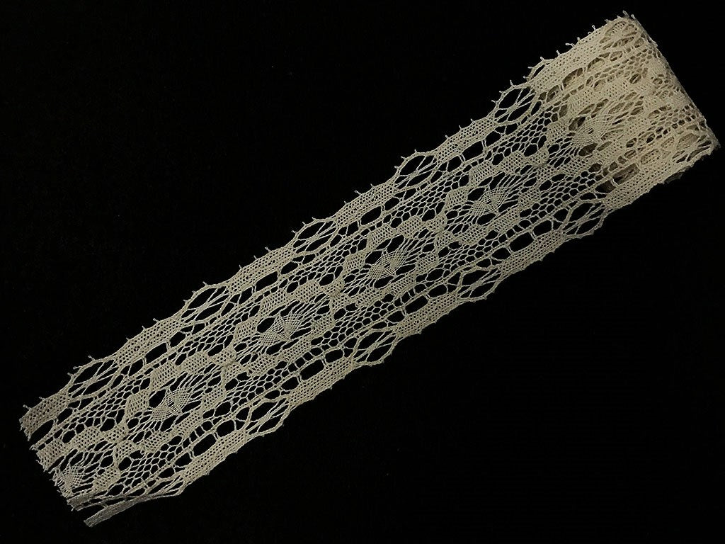 Dyeable Greige Design 88 Cotton Crochet Laces