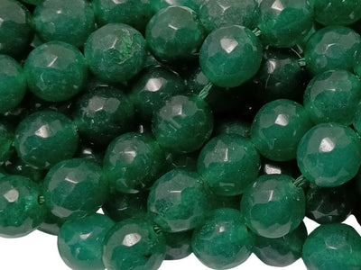 Dark Green 8 mm Rondelle Jade Quartz Stones