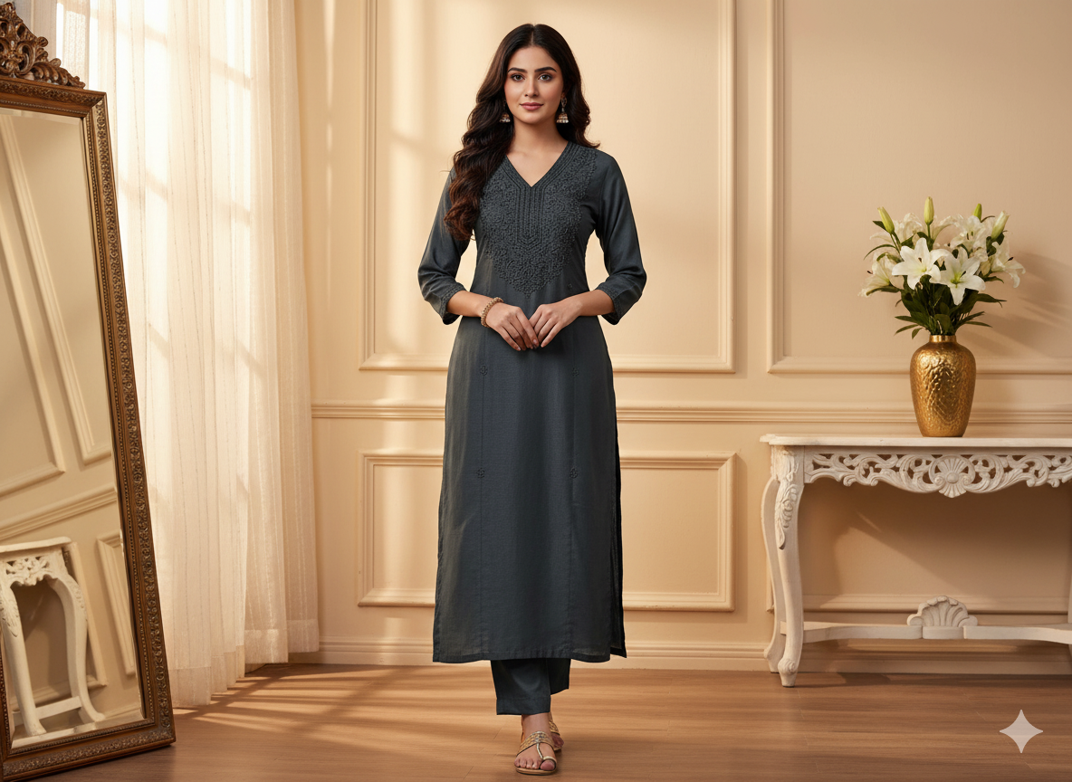 गहरे भूरे रंग का सादा शुद्ध विस्कोस गाजी सिल्क कपड़ा