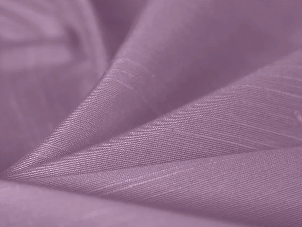Lilac Plain Bangalore Raw Silk Fabric  (Wholesale)