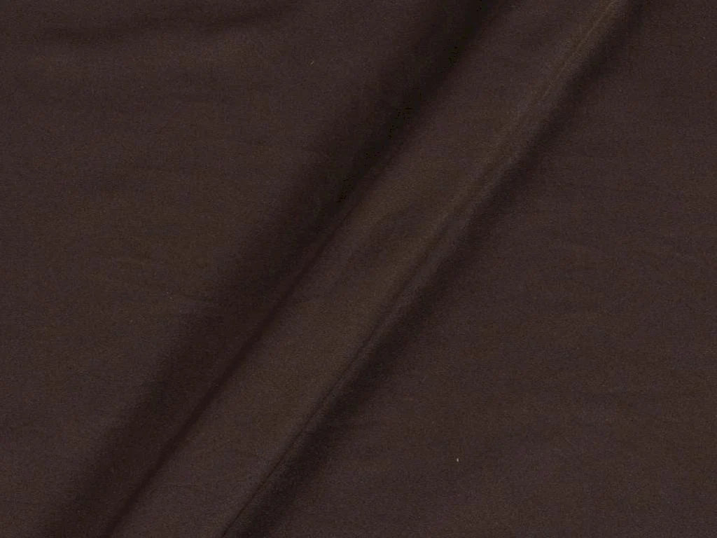 Coffee Brown Plain Butter Crepe Fabric (Wholesale)