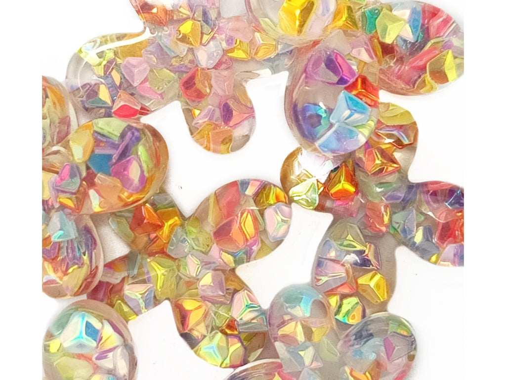 Multicolor Butterfly Stickable Acrylic Stones