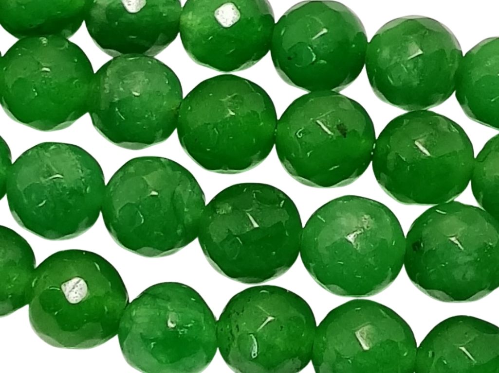 Light Green 8 mm Rondelle Jade Quartz Stones