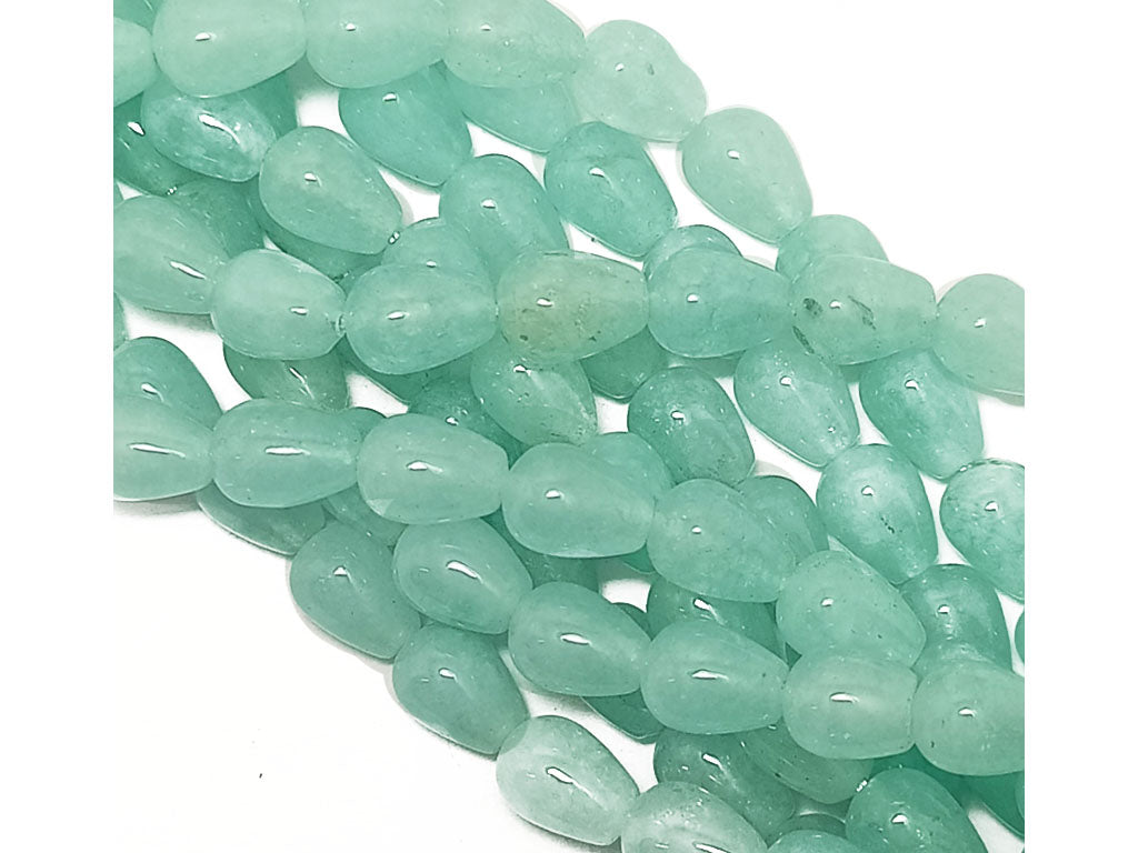 Light Turquoise Drop Natural Jade Stones