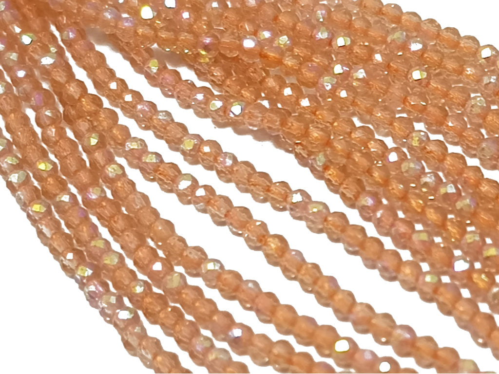 Orange Spherical Cutting Hydro Crystal Beads (Wholesale)
