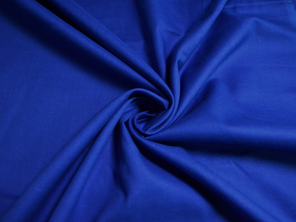 Sea Blue Plain 100% Pure Mul Mul Cotton