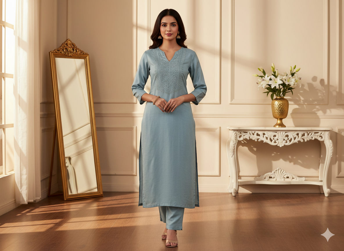 ग्रे सादा शुद्ध विस्कोस गाजी सिल्क कपड़ा